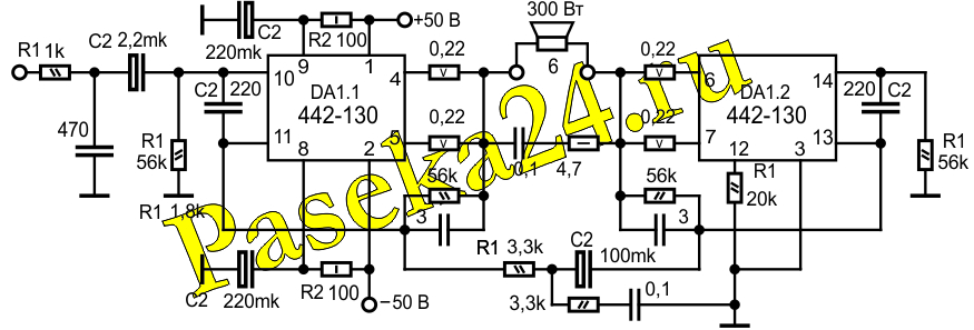 Схема stk442 130